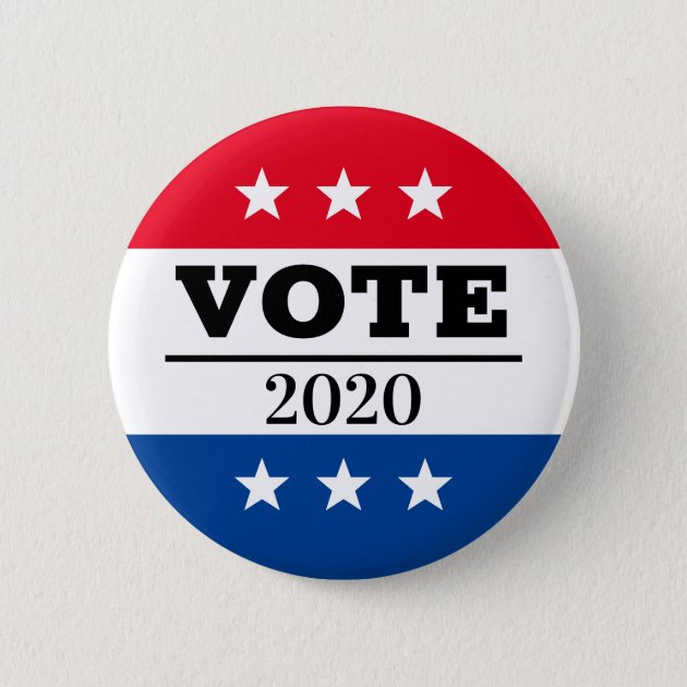 2-1/4" Vote 2020 Political Campaign '20 Party Election Pin Pinback Button Badge